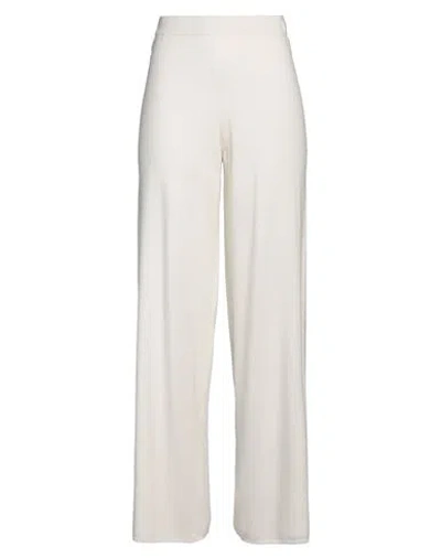 Vicolo Woman Pants Ivory Size Onesize Viscose, Polyamide, Wool, Cashmere In White