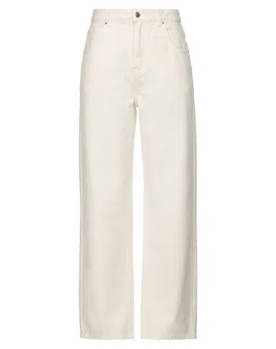 Vicolo Woman Pants Ivory Size S Cotton In White