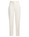 Vicolo Woman Pants Ivory Size S Polyester, Elastane In White