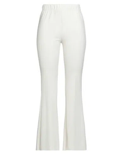 Vicolo Woman Pants Ivory Size Xs Polyester, Elastane In White