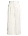 Vicolo Woman Pants Ivory Size Xs Polyester In White