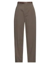 Vicolo Woman Pants Khaki Size M Cotton In Beige