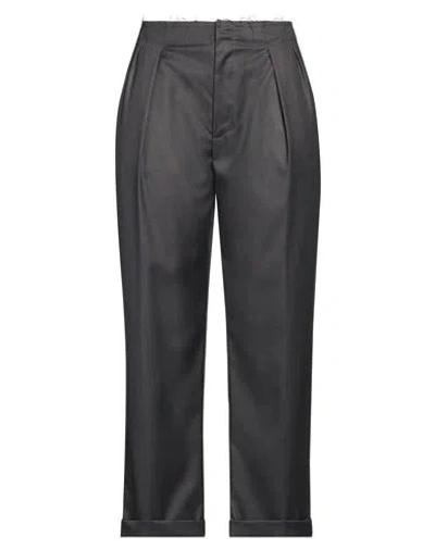 Vicolo Woman Pants Lead Size L Polyester, Viscose, Elastane In Grey