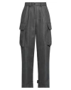 Vicolo Woman Pants Lead Size M Polyester, Viscose, Elastane In Grey