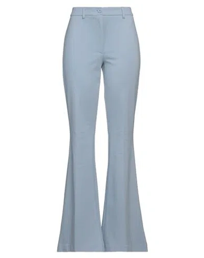 Vicolo Woman Pants Light Blue Size M Viscose, Polyamide, Elastane