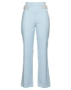 Vicolo Woman Pants Light Blue Size S Polyester, Viscose, Elastane