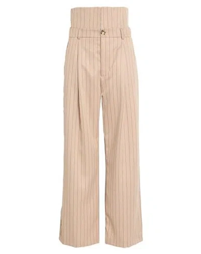 Vicolo Woman Pants Light Brown Size S Acetate, Viscose In Neutral