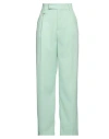 Vicolo Woman Pants Light Green Size M Acetate, Viscose In Green