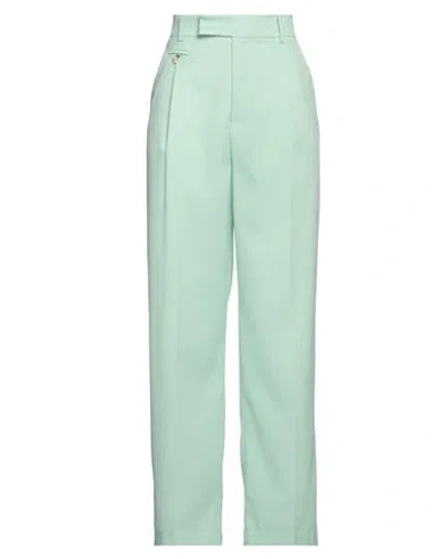 Vicolo Woman Pants Light Green Size M Acetate, Viscose