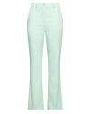 Vicolo Woman Pants Light Green Size S Polyester