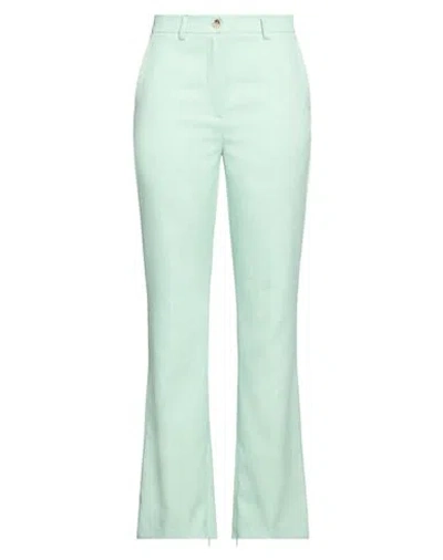 Vicolo Woman Pants Light Green Size S Polyester