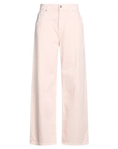 Vicolo Woman Pants Light Pink Size S Cotton
