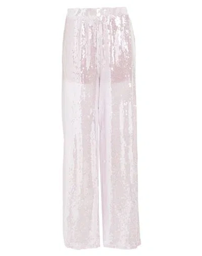 Vicolo Woman Pants Lilac Size Onesize Polyester, Elastane In Pink