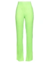 Vicolo Woman Pants Acid Green Size L Polyester
