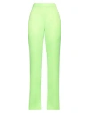 Vicolo Woman Pants Acid Green Size S Polyester In Green