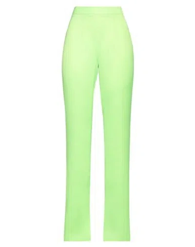 Vicolo Woman Pants Acid Green Size S Polyester
