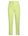 Vicolo Woman Pants Lime Green Size S Viscose, Linen In Green