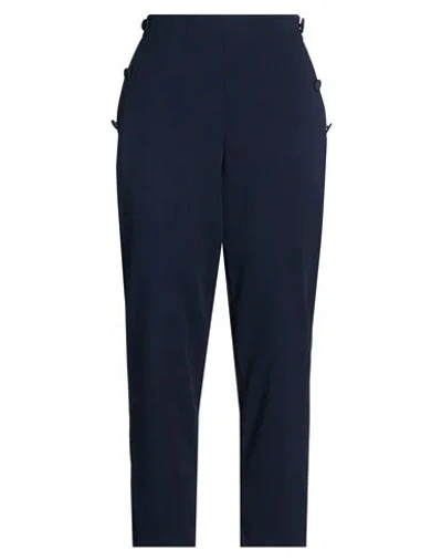 Vicolo Woman Pants Midnight Blue Size L Polyester, Elastane