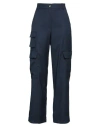 Vicolo Woman Pants Midnight Blue Size L Polyester, Viscose, Elastane