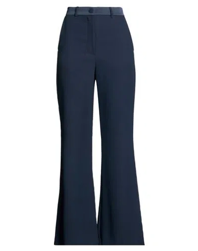 Vicolo Woman Pants Midnight Blue Size M Polyester