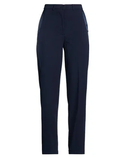 Vicolo Woman Pants Midnight Blue Size M Polyester, Elastane
