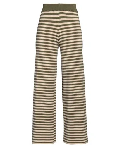 Vicolo Woman Pants Military Green Size Onesize Viscose, Polyester