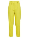 Vicolo Woman Pants Mustard Size S Polyester, Elastane In Yellow