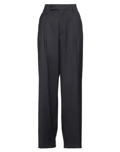 Vicolo Woman Pants Navy Size L Polyester, Viscose, Elastane