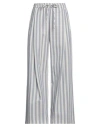 Vicolo Woman Pants Navy Size M Cotton, Polyester In Gray