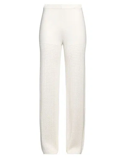 Vicolo Woman Pants Off White Size Onesize Viscose, Polyamide, Wool, Cashmere