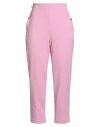 Vicolo Woman Pants Pink Size L Polyester, Elastane