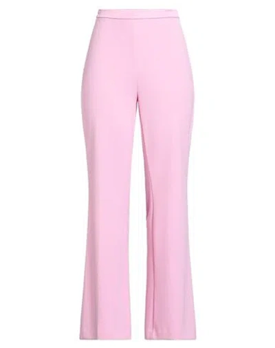 Vicolo Woman Pants Pink Size L Polyester, Elastane