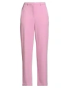 Vicolo Woman Pants Pink Size L Polyester, Elastane