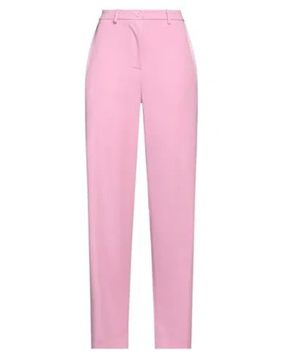 Vicolo Woman Pants Pink Size M Polyester, Elastane
