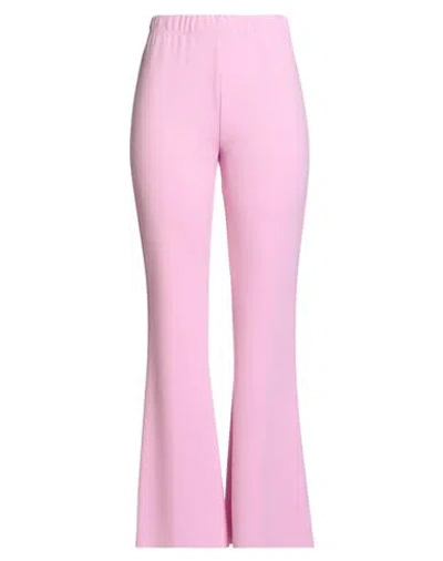 Vicolo Woman Pants Pink Size M Polyester, Elastane