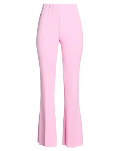 Vicolo Woman Pants Pink Size M Polyester, Elastane