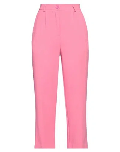 Vicolo Woman Pants Pink Size S Acetate, Viscose