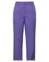 Vicolo Woman Pants Purple Size Xs Acetate, Viscose