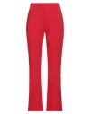 Vicolo Woman Pants Red Size M Polyester, Elastane