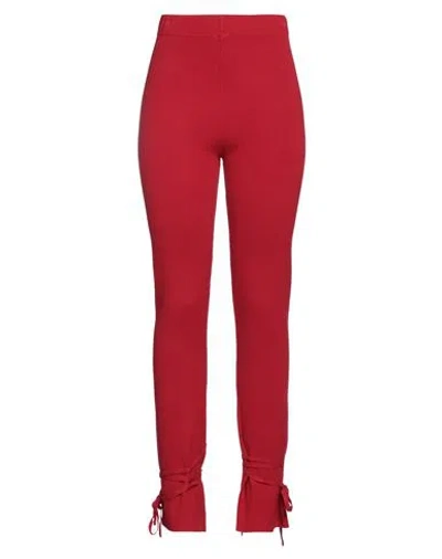 Vicolo Woman Pants Red Size Onesize Viscose, Polyester
