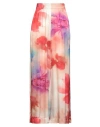Vicolo Woman Pants Red Size S Viscose In Multi