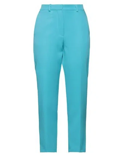 Vicolo Woman Pants Sky Blue Size S Acetate, Viscose