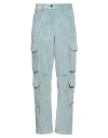 Vicolo Woman Pants Sky Blue Size Xs Polyester, Polyamide, Elastane