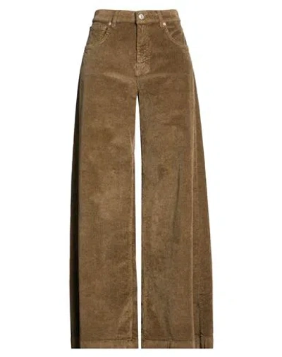 Vicolo Woman Pants Taupe Size L Cotton, Modal, Elastane In Brown