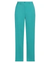 Vicolo Woman Pants Turquoise Size L Polyester, Elastane In Blue