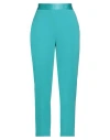 Vicolo Woman Pants Turquoise Size M Polyester, Elastane, Acetate, Viscose In Blue
