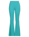 Vicolo Woman Pants Turquoise Size Xs Polyester, Elastane In Blue