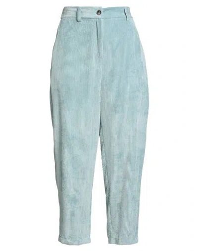 Vicolo Woman Pants Turquoise Size S Polyester, Polyamide, Elastane In Blue