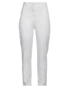 Vicolo Woman Jeans Ivory Size Xs Cotton, Elastane In White