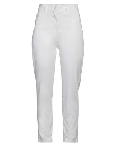 Vicolo Woman Jeans Ivory Size S Cotton, Elastane In White